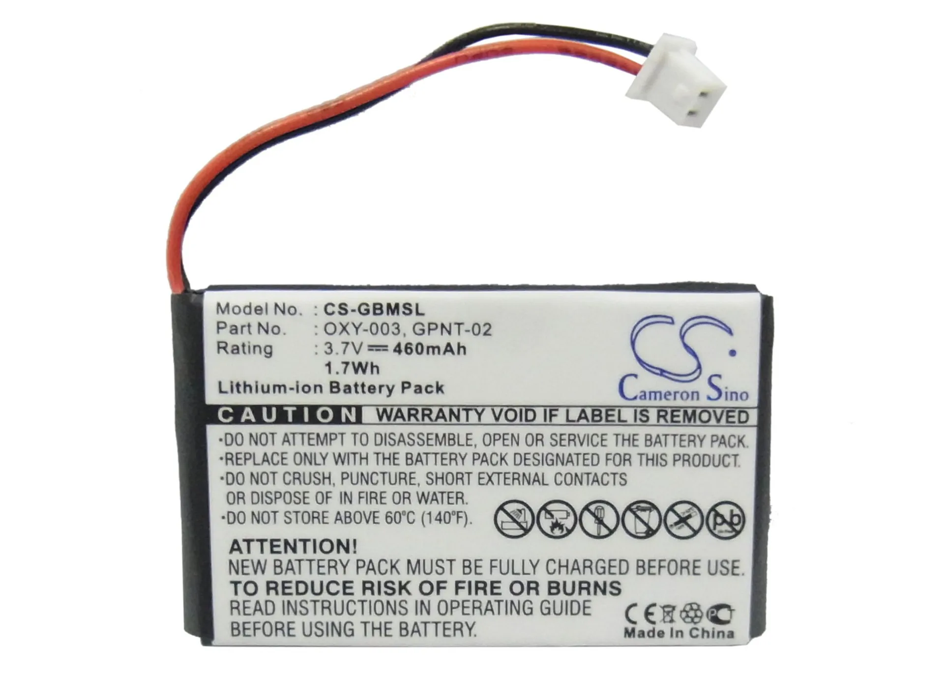 

Cameronsino Applicable Nintendo Game BOY Micro Game Recreational Battery OXY-003