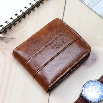 

Casual Men's Wallet 2020 trifold wallet Men Small Wallets billeteras para hombre Male Clutch Coin Purses zip card bag wallet