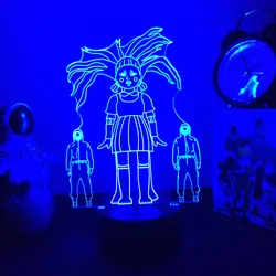 Jogo de lulas quadrado administrador rgb led brinquedo luzes do painel anime figura para decoração casa luzes da noite usb luz lâmpada 3d presente
