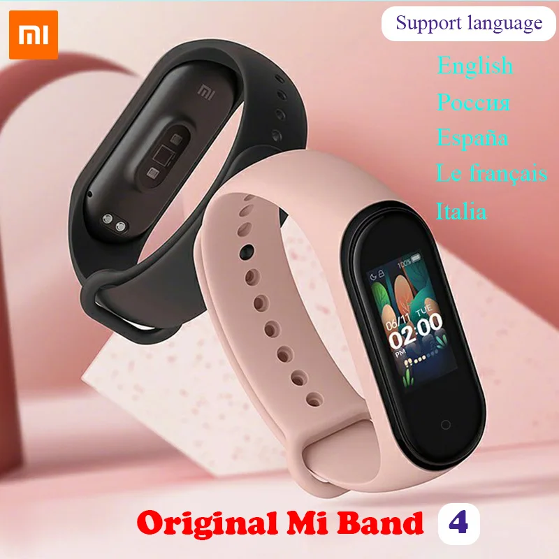 

Original Xiaomi Mi Band 4 Bluetooth 5.0 Smart Band Miband 4 Bracelet AMOLED Color Screen AI Heart Rate 50M Waterproof MiBand4