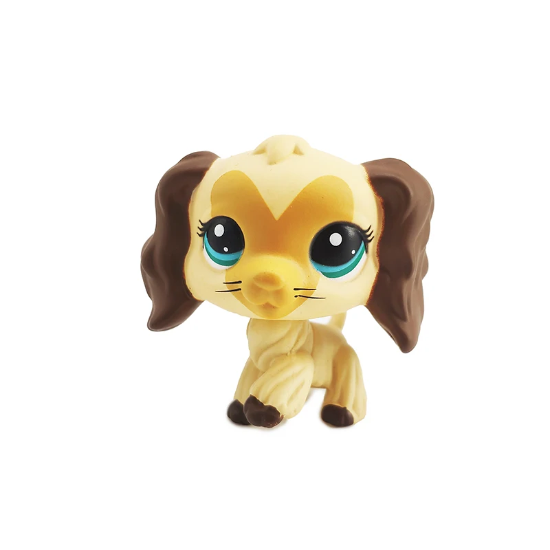 210 Rare Lps Pet Shop Toy DobermanCockerSpaniel PinkDog Black Short Hair Cat Collection Action Standing Role Playin Children'sGift - Цвет: 210