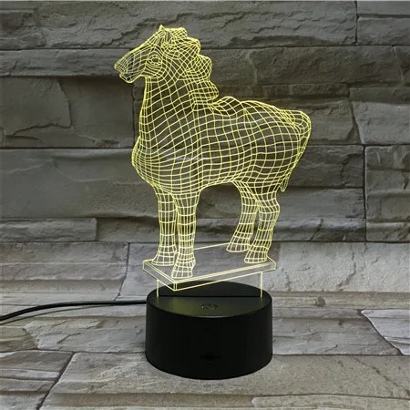 

Animal-My Little 3D Visual Lamp Colorful Gradient Touch Color Changing Small Night Lamp Gift Lamp