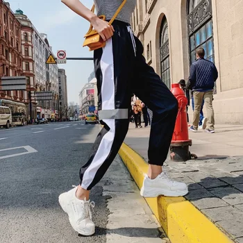 

Harajuku Plus Size Trousers Women Casual High Waist Harem Pants Black Summer Sweatpants Women Baggy Pants Streetwear Pantalon