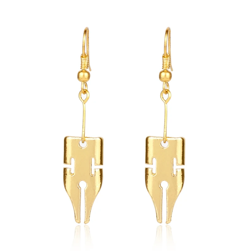

1Pair Anime JoJos Bizarre Adventure Dangle Earrings Cosplay Rohan Kishibe Metal Earrings Drop Ear Jewelry Fans Otaku Gift Props