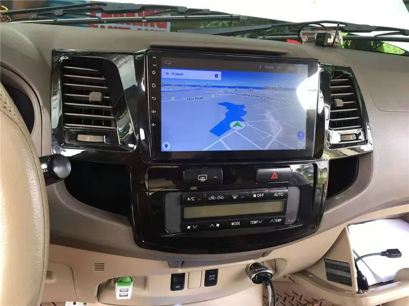 Yulbro четырехъядерный смартфон для Toyota Fortuner 2008-2014 автомобильное мультимедийное
