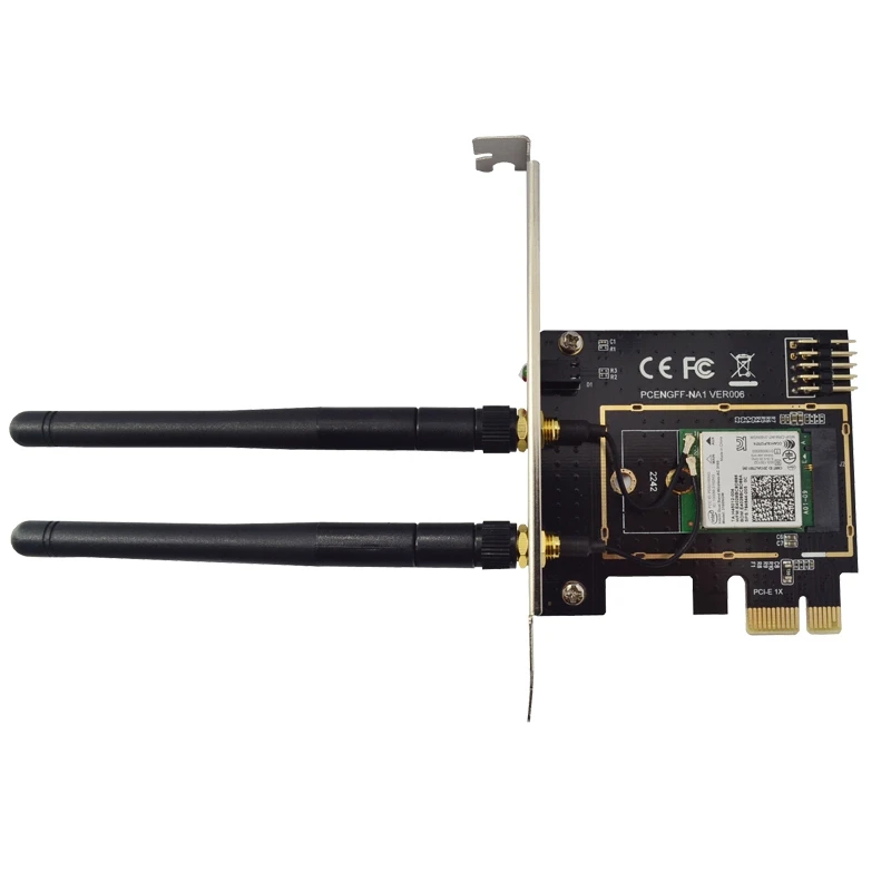 M 2 Wifi Adapter M2 Ngff Key A E To Mini Pci Express Wifi Raiser PCI E 1X NGFF Wireless Support 2230 2242 Mini Pcie Network Card