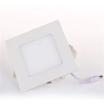 

6W Warm White LED Recessed Downlight Square Flat Thin Ceiling Panel Light