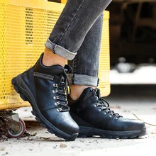  New Work Safety Boots Men Work Shoes Boots Indestructible Safety Shoes Men Steel Toe Shoes Winter Boots Security Shoes Male 