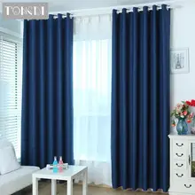 Tongdi 현대 블랙 아웃 커튼 홈 호텔 침실 거실 창 블라인드 패브릭 솔리드 패널 소음 감소(China)