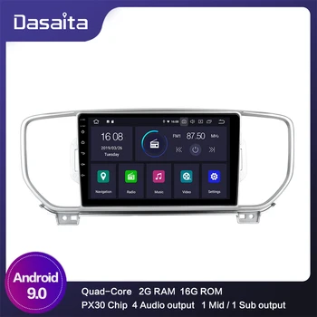 

Android 9.0 Car 1 din Stereo for Kia sportage 2015 2016 Car Radio Bluetooth 9" IPS Multi Touch Screen