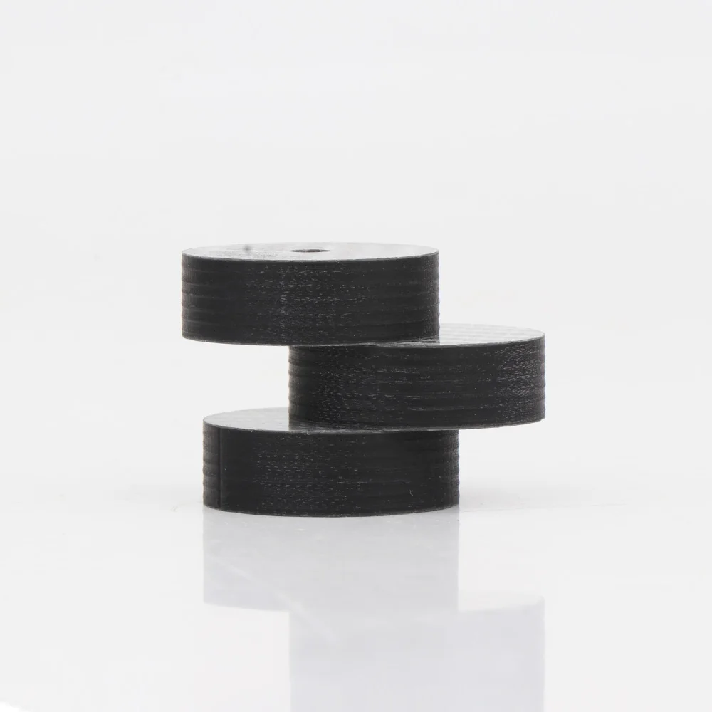 4PCS Silber Carbon Faser Lautsprecher Isolation 25mm x 5mm Spike Basis Pad Schuh Füße Lautsprecher Isolation pad – Detail 5
