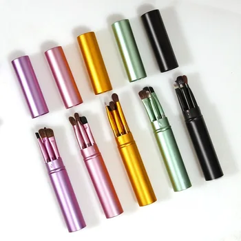 

5pcs Mini Eye Makeup Brushes Set Travel Portable Smudge Eyeshadow Eyeliner Eyebrow Brush Lip Make Up Brush kit Professional
