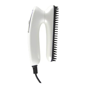 

1PC Beard Straightener Multifunctional Electric Foldable Rotation Straightening Comb for Men with EU Plug