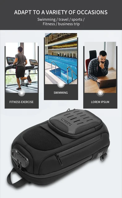 Ozuko Bag Ozuko Sling Backpack Lock Reset Ozuko Sling Backpack