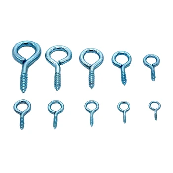 

Carbon Steel Eye Pin Screws Hooks Eyelets DIY Jewelry Wood Products Processing Hardware Fasteners Screws