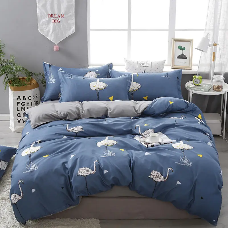 Белый кран Patternfeather одеяло крышка 200x200/240x220 одного и двойного полноразмерного 3-PC