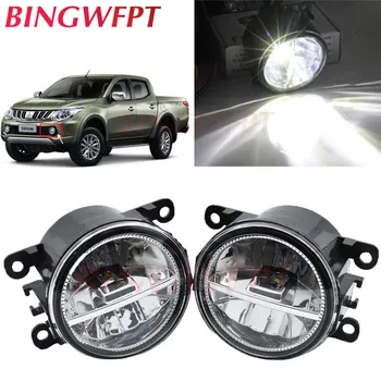 

2pcs/lot Car Front Bumper 12V LED fog Lights For Mitsubishi Triton ML 2006~2009 For Mitsubishi Triton MN 2009~2015 Halogen lamps