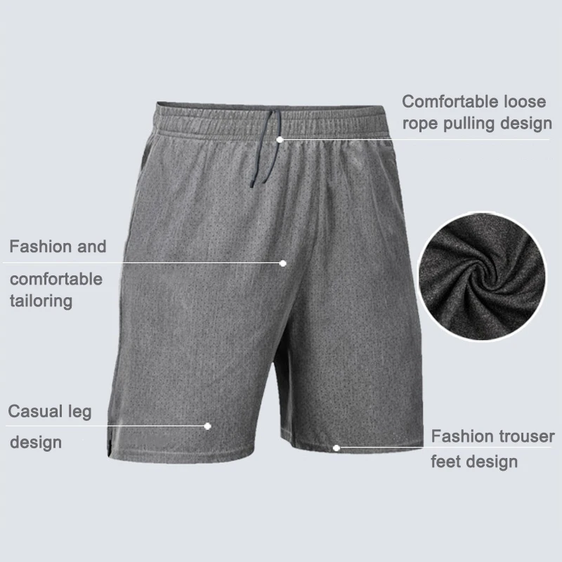 Мужские Мягкие сетчатые шорты гладкая трикотажная спортивная майка брюки повседневные штаны Фитнес свободные шорты для баскетбольный спортзал бег и T8