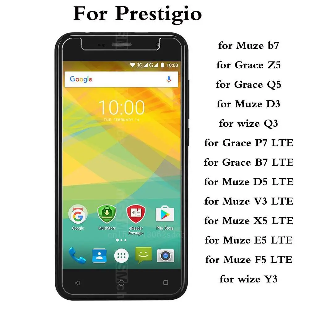 

Tempered Glass for Prestigio Muze b7 D3 D5 V3 X5 E5 F5 LTE wize Y3 Q3 Grace Z5 Q5 P7 B7 LTE Explosion-proof Protective Film