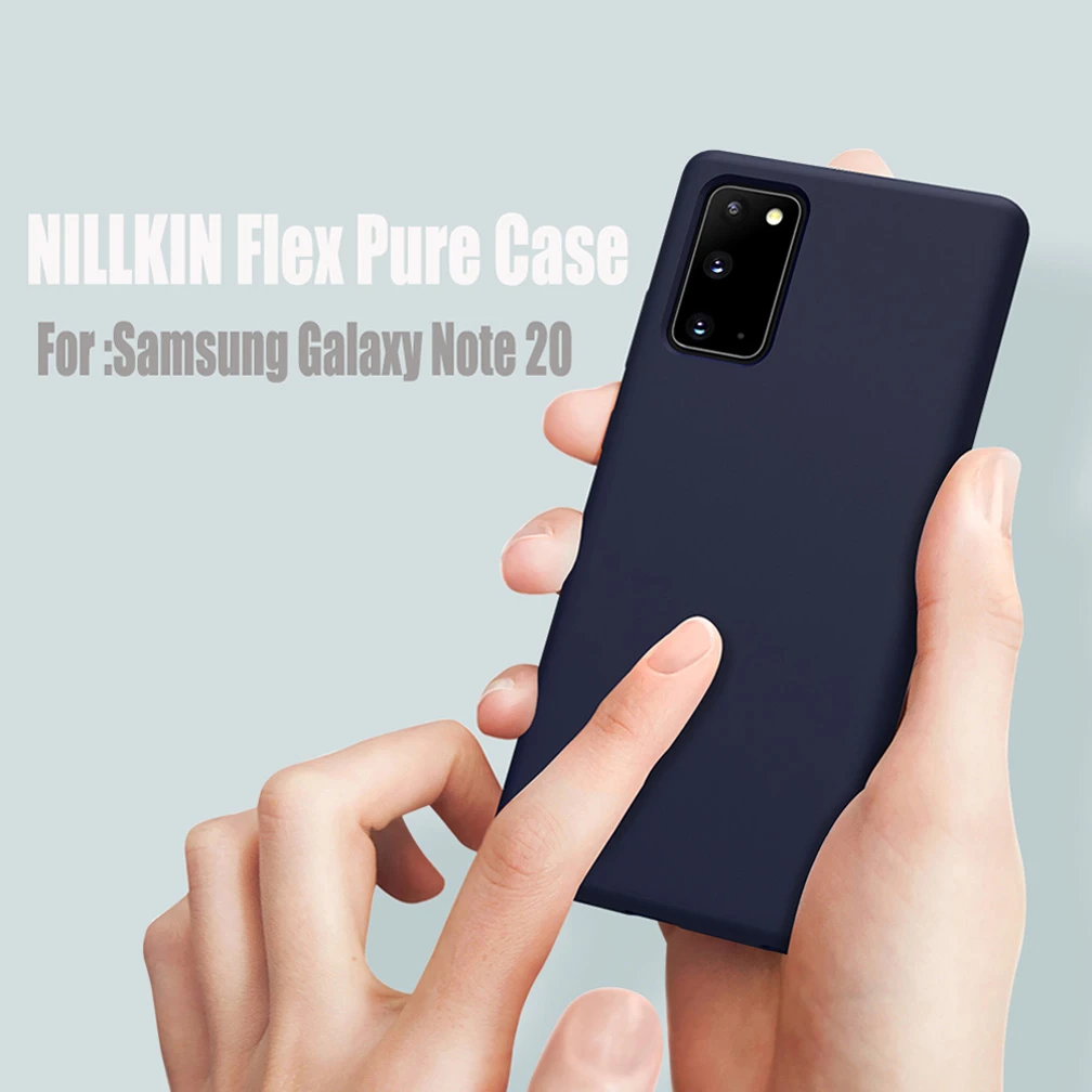Для Samsung Galaxy Note 20 5G чехол Nillkin Flex чистый жидкий силиконовый защитный резиновая
