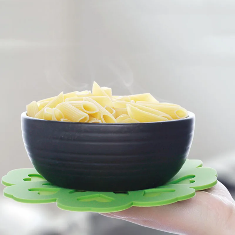 Круглый Силиконовый теплоизоляционный коврик в форме цветка для кухни