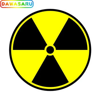

Car Sticker Warning Radioactive Continuous Sign High Quality PVC Car Decoration Sticker Waterproof Cover Scratch, 15*15cm