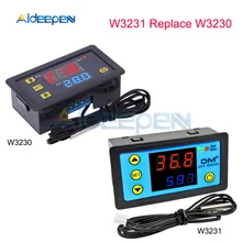 AC 110V-220V DC12V 24 W3230 V Digital Termostato Regulador Controlador de Temperatura De Refrigeração Aquecimento Controle de Instrumentos LEVOU exibição