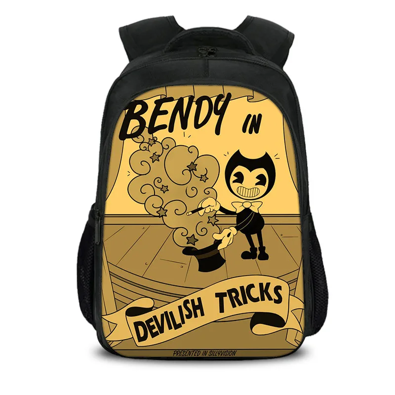 Новое поступление, школьный рюкзак Bendy And The Ink Machine, студенческий рюкзак для подростков, мальчиков и девочек, детский рюкзак Bendy and Boris