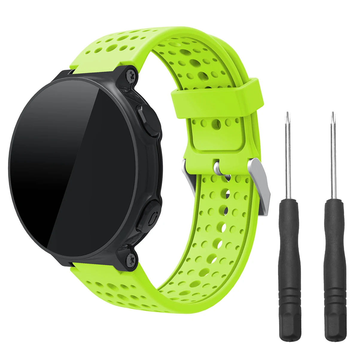 Для Garmin Forerunner 220 230 235 620 630 735XT ремешок для наручных часов для силиконовый регулируемый ремень для 135-215 мм