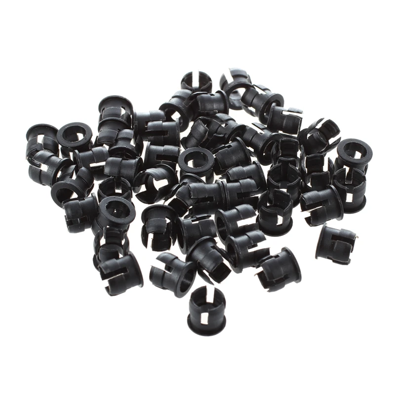 

50 5mm Black Plastic LED Holder Case Clip Display Panel