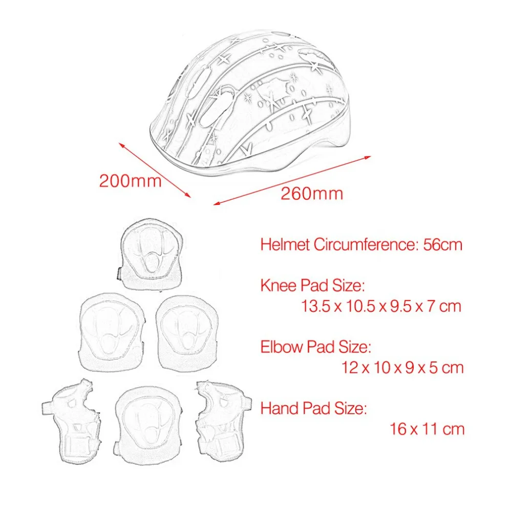 Kids Toys Sprot Protector 7Pcs/set Cycling Skating Skateboard Helmet Elbow Knee Wrist Pads Bike Bicycle Roller Protect gear Kids Toys Sprot Protector 7Pcs/set Cycling Skating Skateboard Helmet Elbow Knee Wrist Pads Bike Bicycle Roller Protect gear