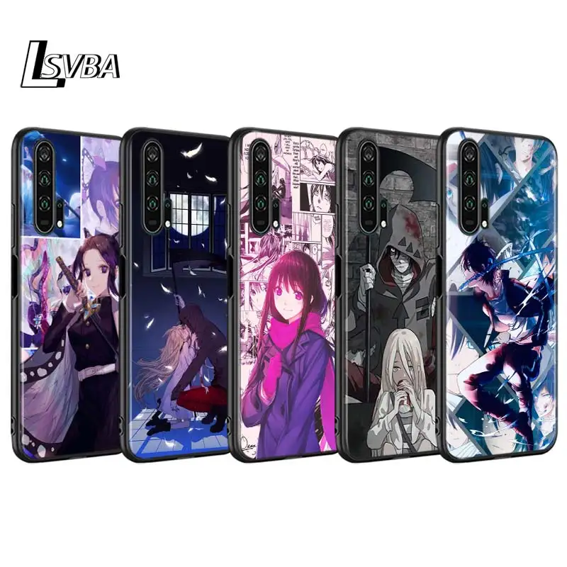 Черный чехол для телефона Huawei Honor V30 9X 8X 10i 10 9 Lite с аниме Noragami Girl 8 8S 7C 7A Pro|Бамперы| |