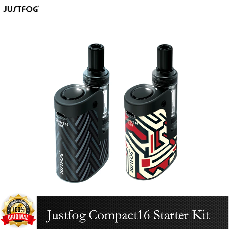 Tanio Oryginalny zestaw startowy JustFog Compact16 1400mAh bateria 1.9ml Q16 sklep