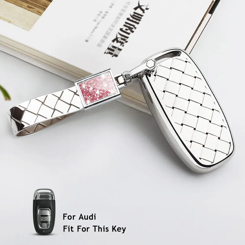 Option 13 Высокое качество 3 Автомобильный ключ с кнопкой сумка чехол для Audi A1 A2 A3 A4 A5 A6 A7 A8 Quattro Q3 Q5 Q7 2009 2010 2011 2012 2013 Pad - Название цвета: Option 13