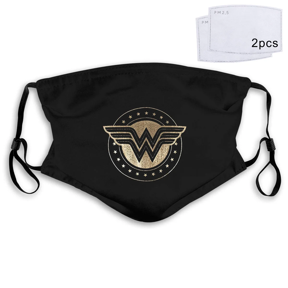 Wonder Woman фольга щит женская маска T Kawaii хип-хоп бренд Круглый вырез новая летняя PM2.5