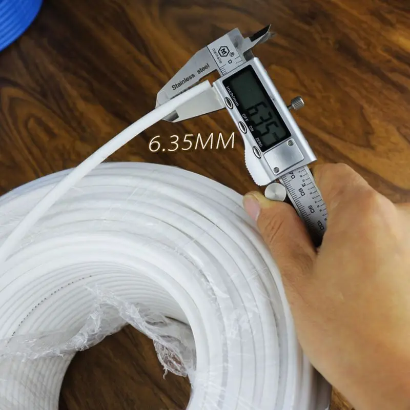 Water Filtration Tubing 1/4 inch 20m/65.62ft White PE Pipe for RO Water Filter System