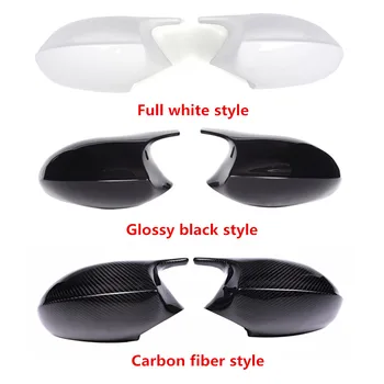 

1 pair Carbon Fiber Rearview mirror caps For b mw E81 E82 E87 E88 E90 E92 E93 2005-2013 ABS Mirror cover Replace original cover