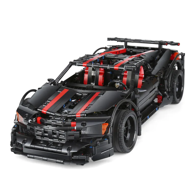 MOC Technic Car Series 07003 комплект Assassin X19 строительные блоки кирпичи модель автомобиля дети мальчики игрушки смешной Рождественский подарок