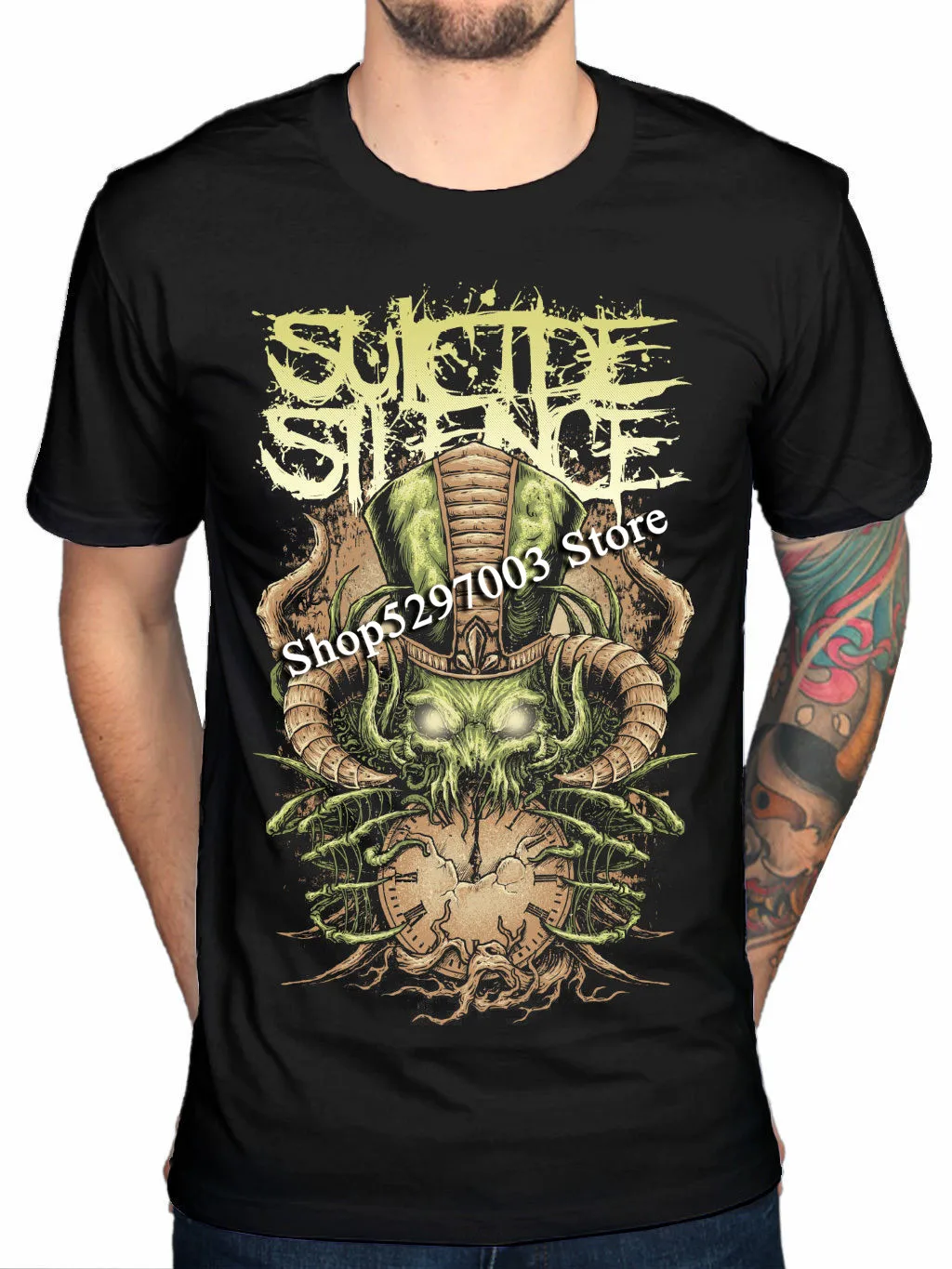 Прикольная футболка Suicide silent Time Stealer музыкальная рок-группа Deathcore Harajuku | Мужская