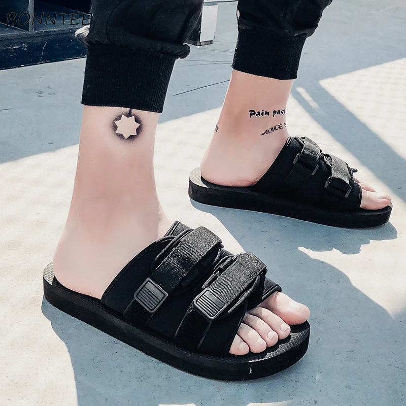 mens ankle high slippers