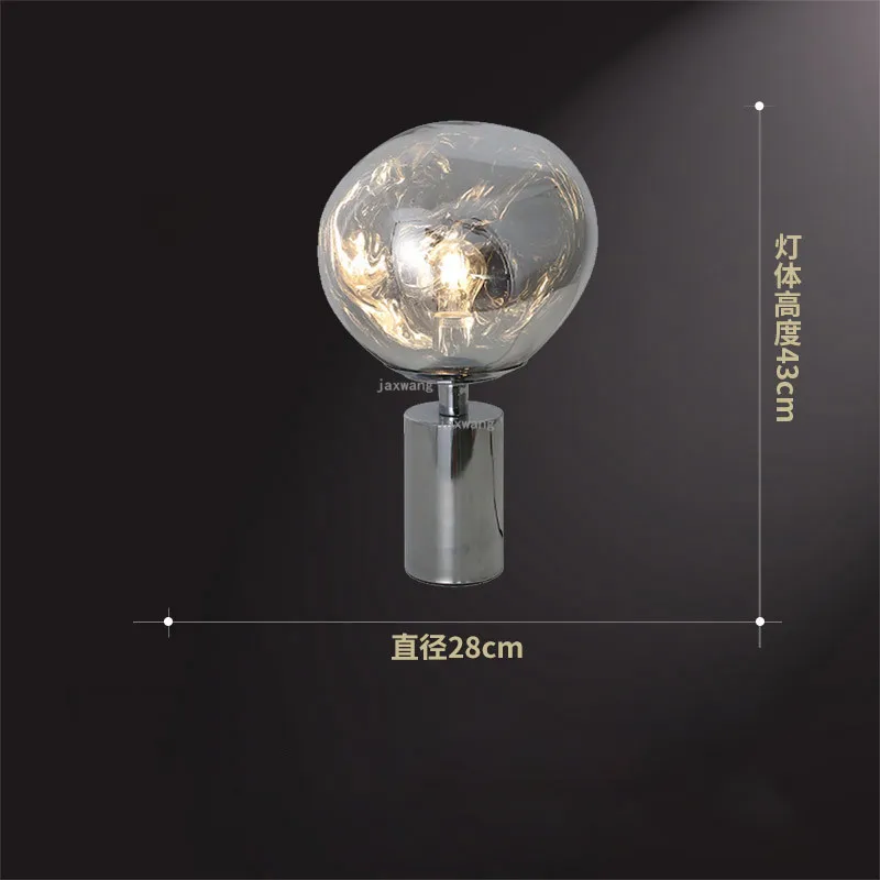 Modern LED Melt Lava Floor Lamp Living Room Home Decor Lighting Standing Lamp Light Fixtures Bedroom Minimalist LED Floor Light - Lampshade Color: Table lamp Silver