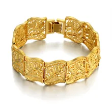 0 мм массивный твердый желтый золотой заполненный широкий желтый браслет цепь на запястье для женщин мужчин