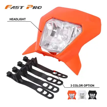 

Universal Motorcycle 2018 H4 Headlight Headlamp For KTM EXC EXCF XCF XCW XCFW SX SXF SXS 150 250 300 350 450 Enduro Dirt Bike