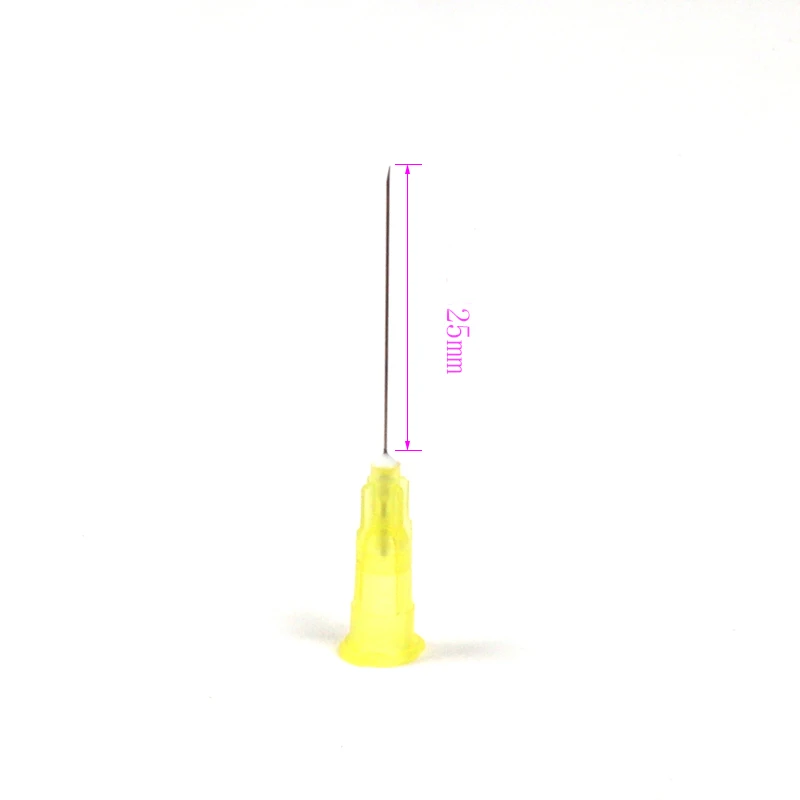 Small Needle 30G Needle 13mm Disposable Superfine 4mm Small Yellow Needle Beauty Care Acne 25mm 20pcs