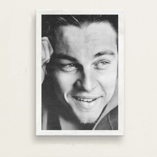 Leonardo DiCaprio фильм звезда актер Искусство Живопись Шелковый Холст плакат настенный домашний декор - Цвет: 1