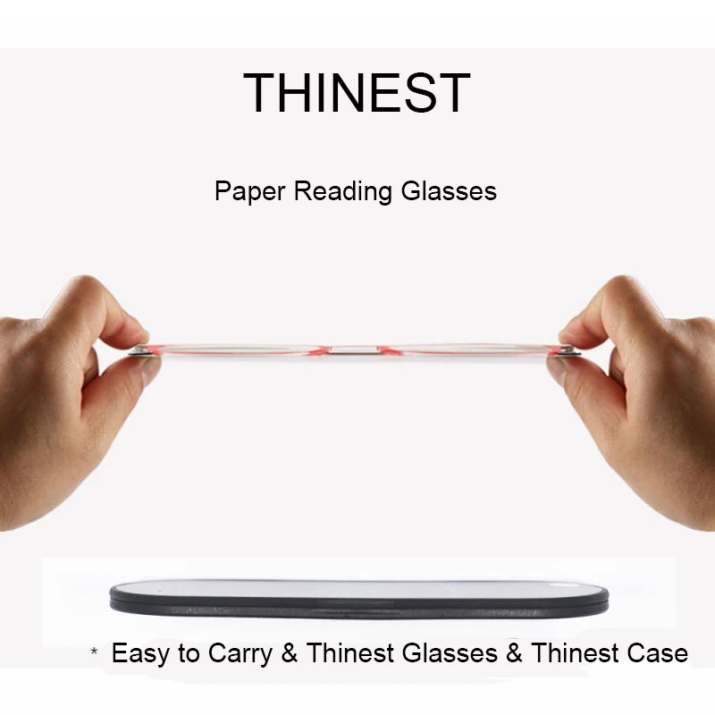 May Flower Anti-blue Ray Reading Glasses Thin Protable Presbyopic Eyeglasses With Case Round Glasses Frame For Men Readers+1.5+2 5