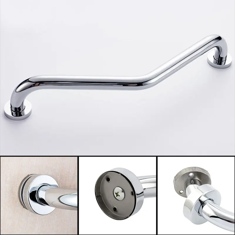 Bathroom Shower Angled Grab Bar Safety Rail Bathtub Grip Toilet Handrail Arm Safe-Grip Bar for Elderly Helping bluetooth earbuds wireless earphones