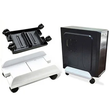 

Adjustable Width Removable Stable CPU Stand Base Rack Desktop Brake with Wheels Computer Cases Host Bracket Waterproof CPU Stand