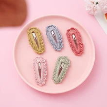 Корейские женские заколки капли модные однотонные для девочек