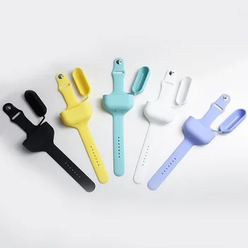 

Silicone Case For Airpods Pro Watch Band Earphone Case Protection Sport Wristband With Wireless Earphone Box Cape